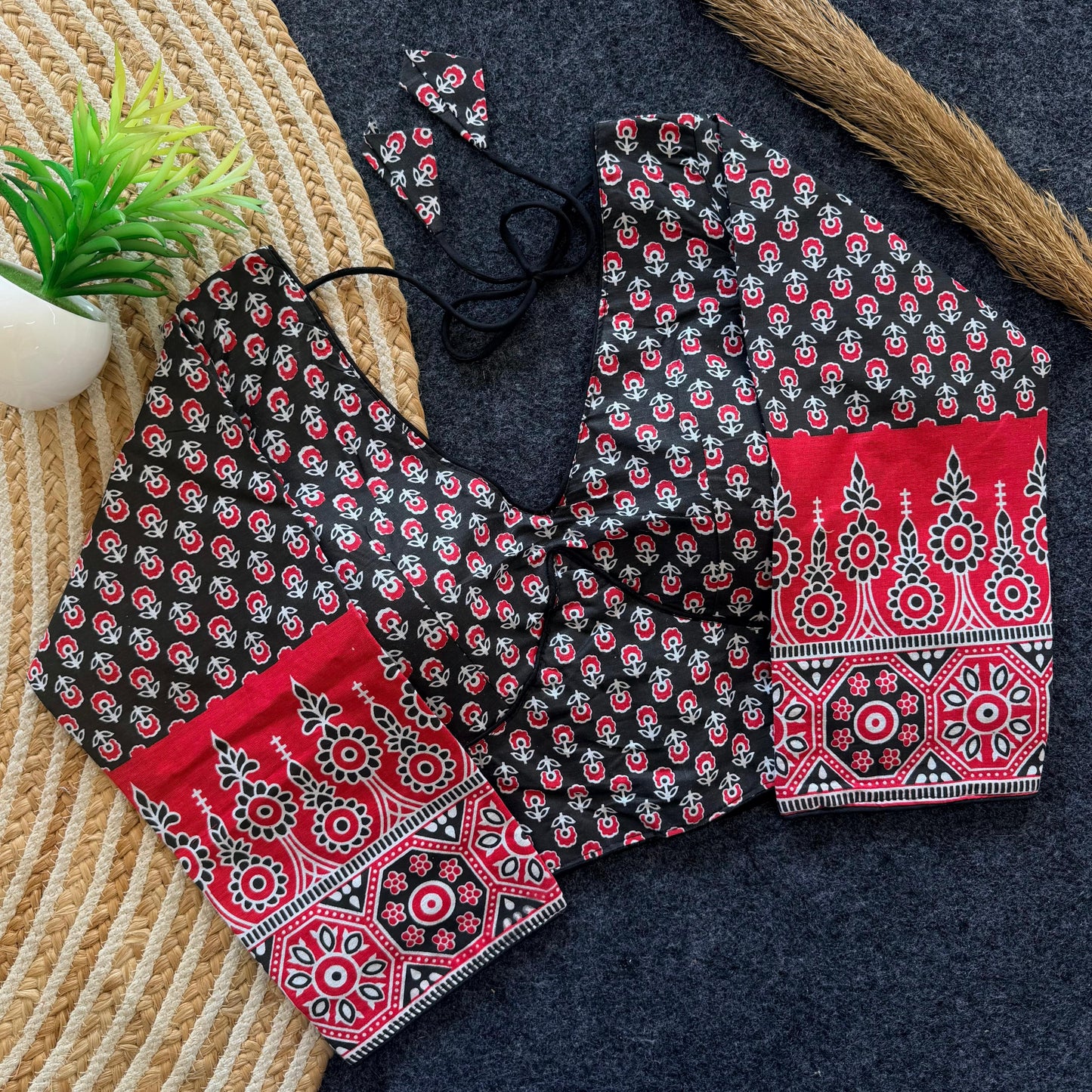 Ajrakh Cotton Readymade Blouse – 50 AED