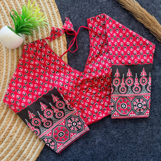 Ajrakh Cotton Readymade Blouse – 50 AED