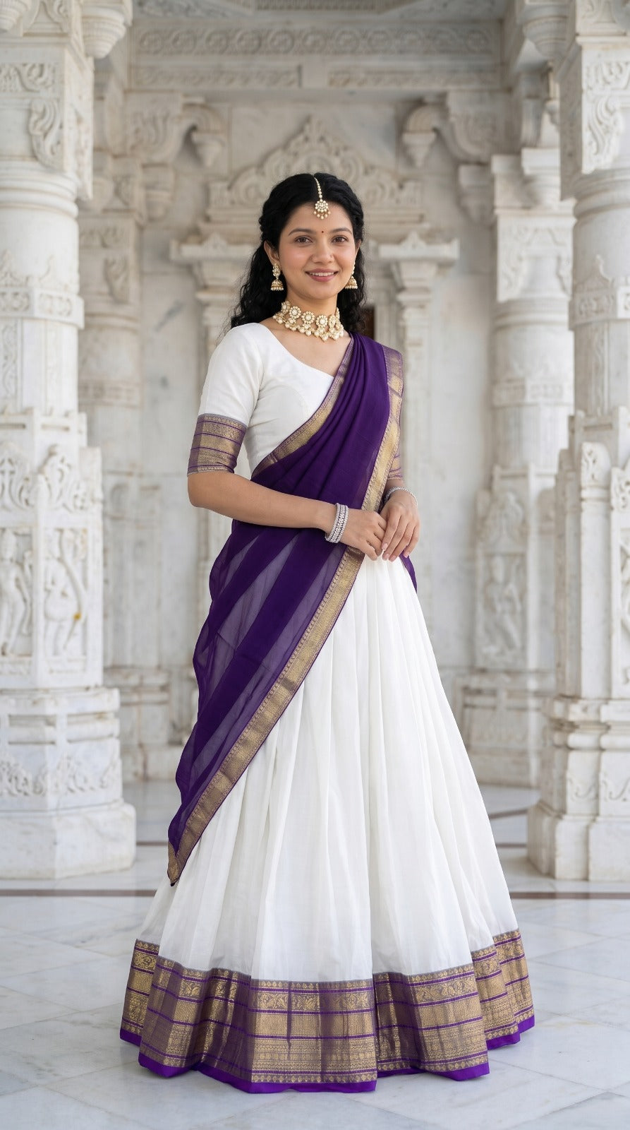 Mul Chanderi Cotton Readymade Dhavani Collection – 99 AED