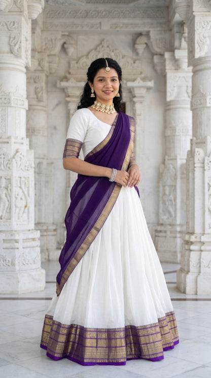 Mul Chanderi Cotton Readymade Dhavani Collection – 99 AED