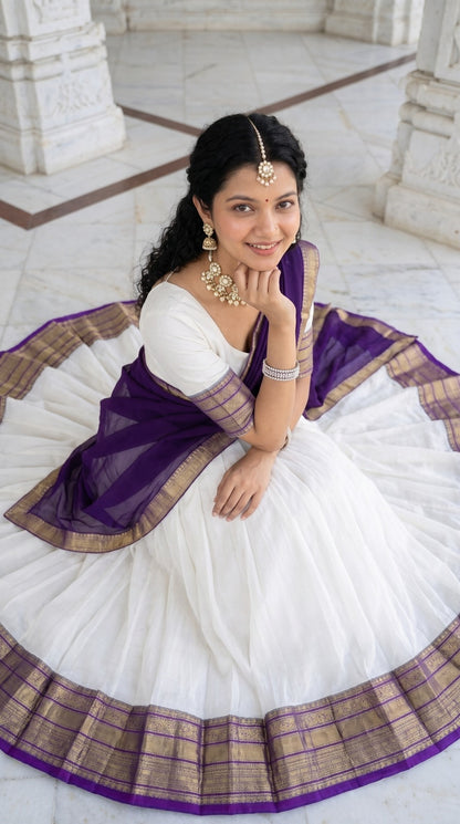 Mul Chanderi Cotton Readymade Dhavani Collection – 99 AED