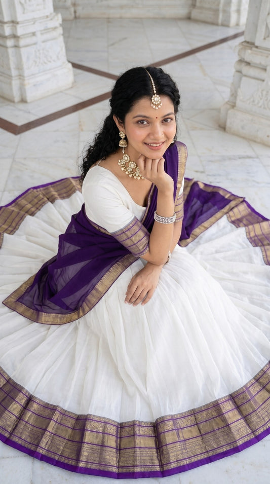 Mul Chanderi Cotton Readymade Dhavani Collection – 99 AED