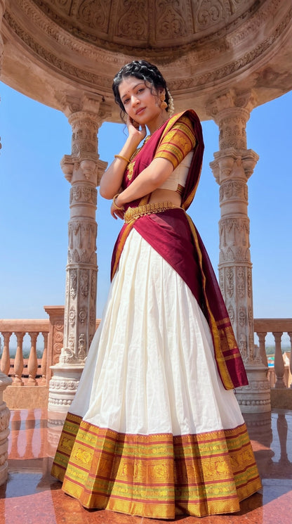 Mul Chanderi Cotton Readymade Dhavani Collection – 99 AED