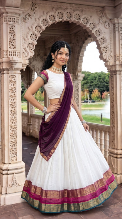 Mul Chanderi Cotton Readymade Dhavani Collection – 99 AED