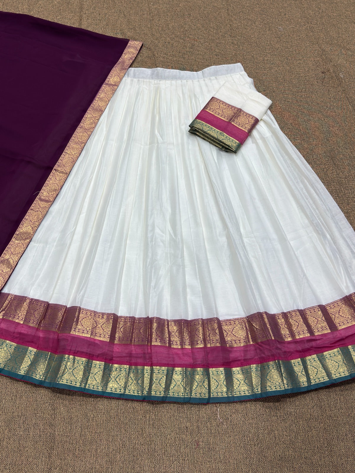 Mul Chanderi Cotton Readymade Dhavani Collection – 99 AED