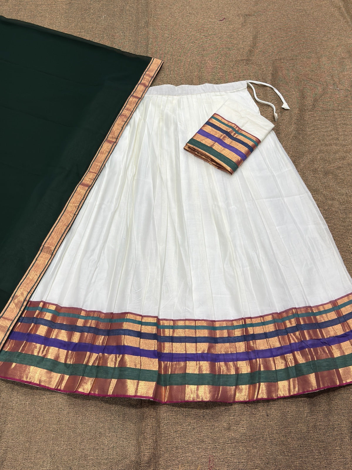 Mul Chanderi Cotton Readymade Dhavani Collection – 99 AED