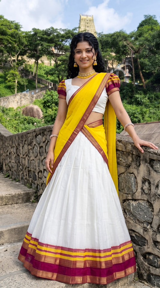 Mul Chanderi Cotton Readymade Dhavani Collection – 99 AED