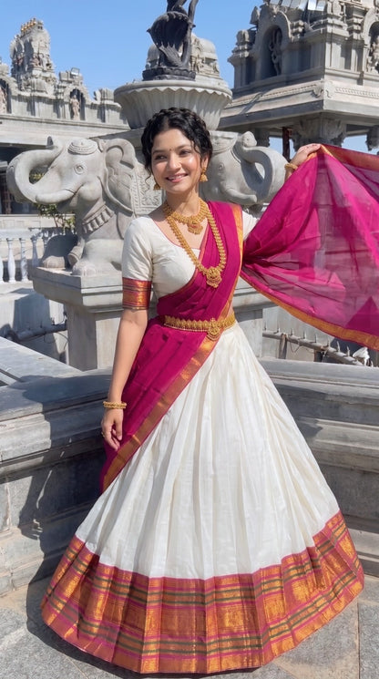 Mul Chanderi Cotton Readymade Dhavani Collection – 99 AED