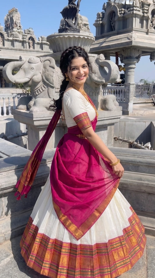 Mul Chanderi Cotton Readymade Dhavani Collection – 99 AED