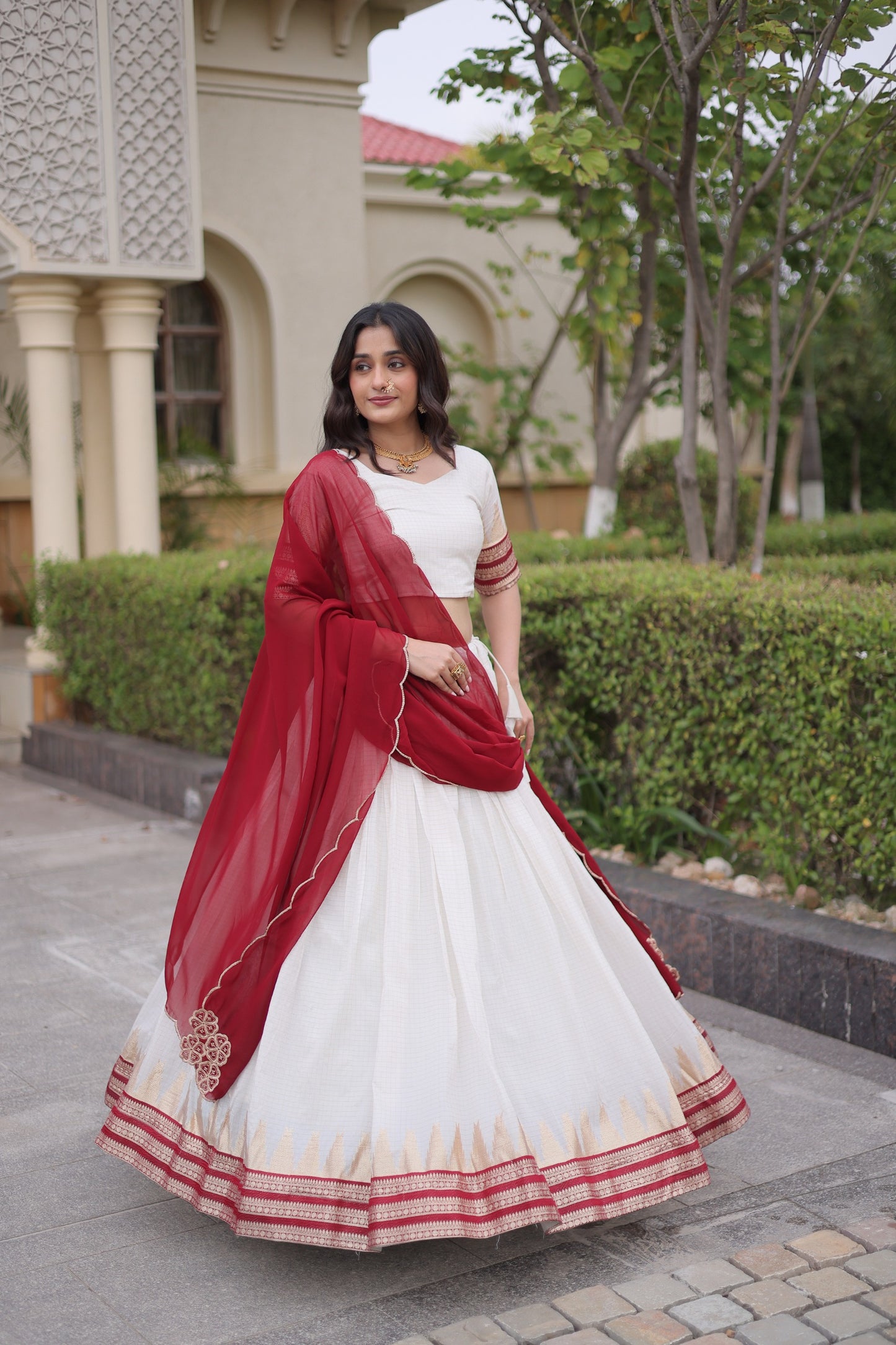 Viscose Jacquard Silk Readymade Dhavani / Half Saree Collection – 139 AED