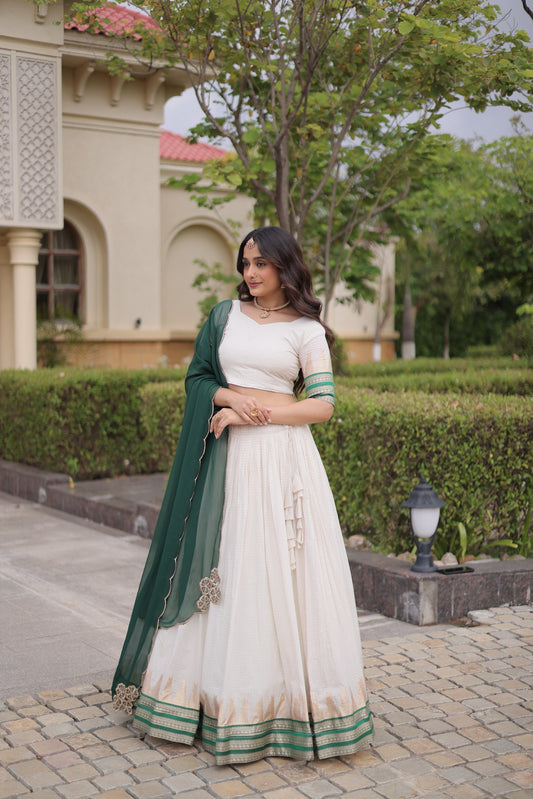 Viscose Jacquard Silk Readymade Dhavani / Half Saree Collection – 139 AED