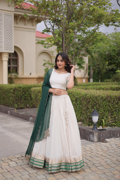 Viscose Jacquard Silk Readymade Dhavani / Half Saree Collection – 139 AED