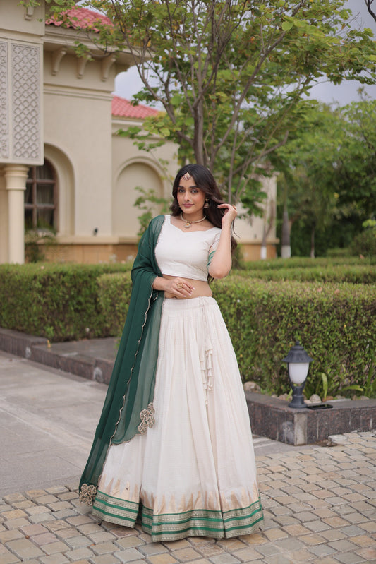 Viscose Jacquard Silk Readymade Dhavani / Half Saree Collection – 139 AED