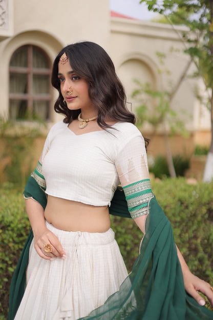 Viscose Jacquard Silk Readymade Dhavani / Half Saree Collection – 139 AED