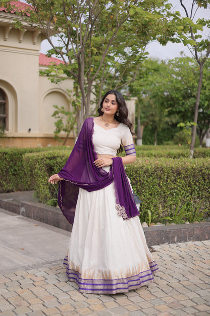 Viscose Jacquard Silk Readymade Dhavani / Half Saree Collection – 139 AED