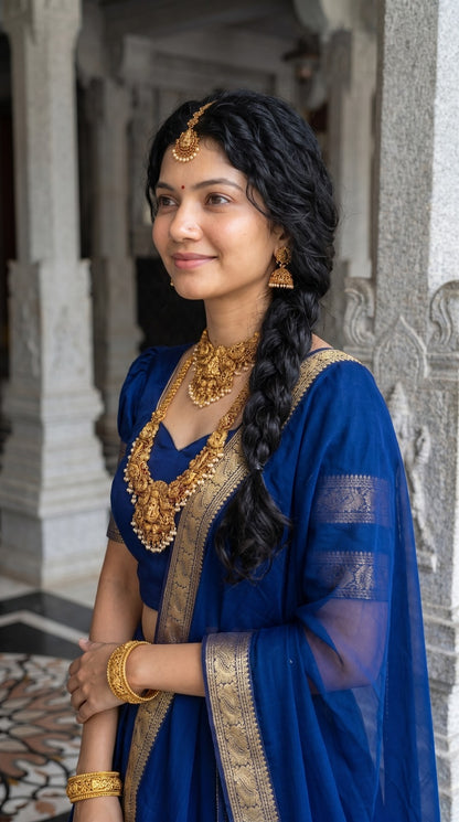 Cotton Silk Readymade Dhavani / Half Saree Collection – 99 AED
