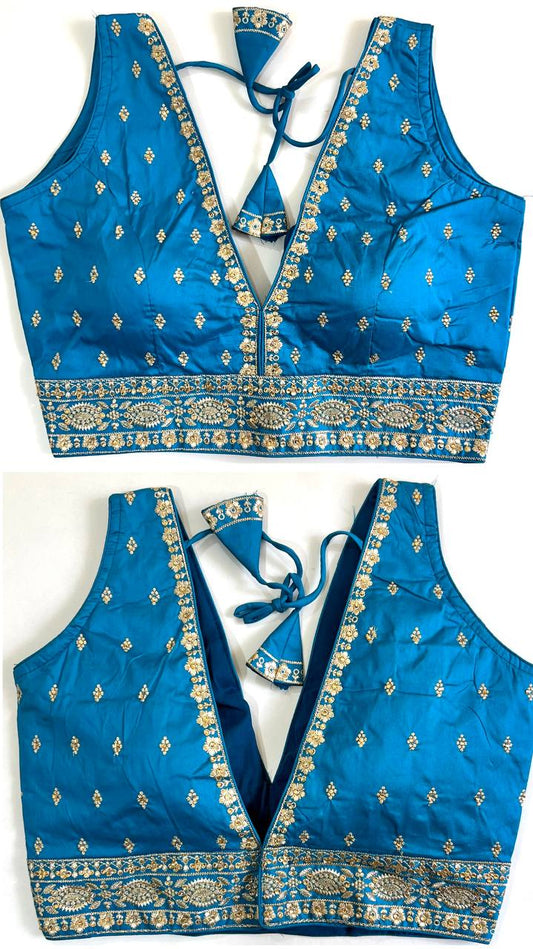 Readymade Front & Back Embroidered Blouse – 50 AED