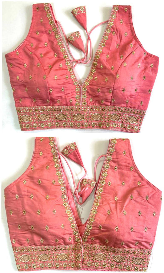 Readymade Front & Back Embroidered Blouse – 50 AED