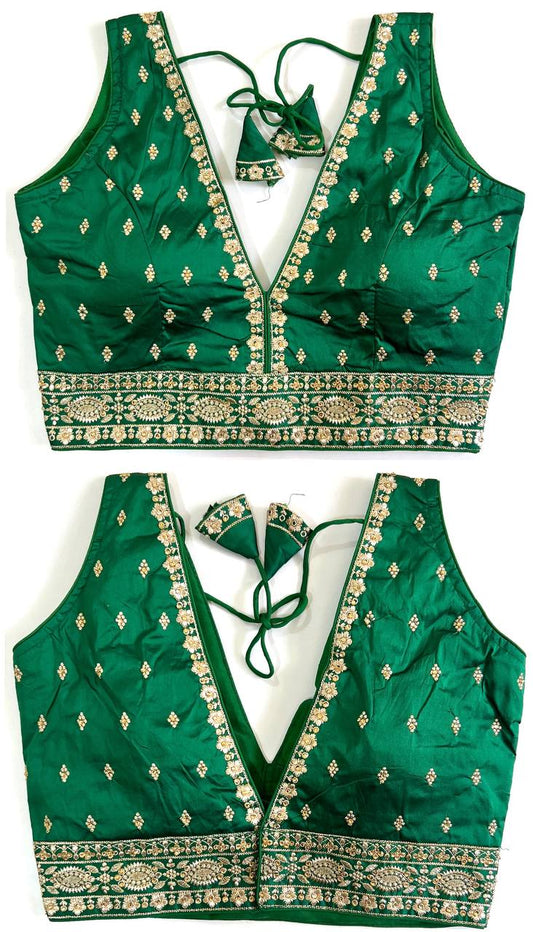 Readymade Front & Back Embroidered Blouse – 50 AED