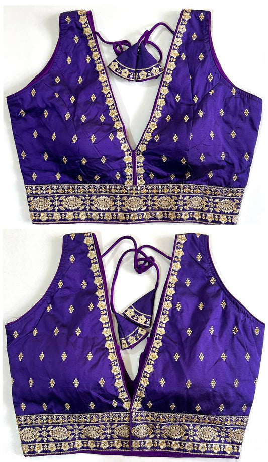 Readymade Front & Back Embroidered Blouse – 50 AED