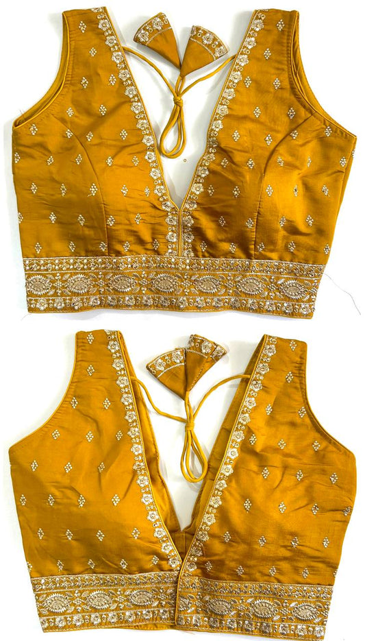 Readymade Front & Back Embroidered Blouse – 50 AED