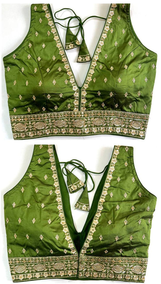 Readymade Front & Back Embroidered Blouse – 50 AED