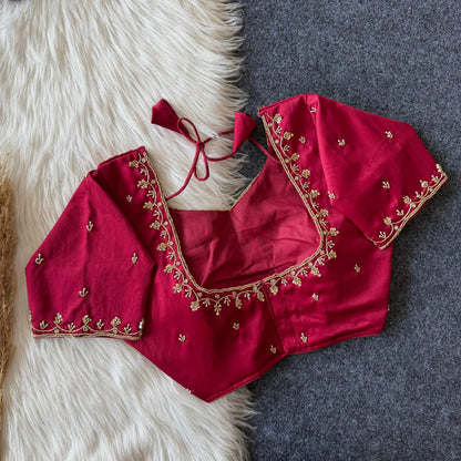 Handcrafted Beadwork Readymade Blouse – 89 AED