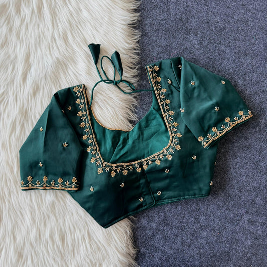 Handcrafted Beadwork Readymade Blouse – 89 AED