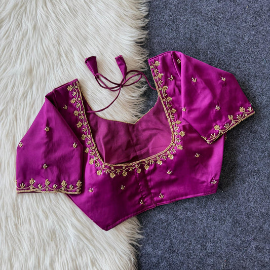 Handcrafted Beadwork Readymade Blouse – 89 AED