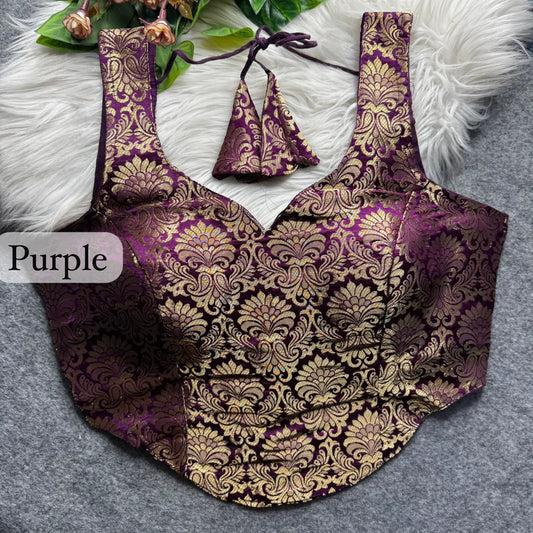 Brocade Silk Readymade Blouse – 50 AED