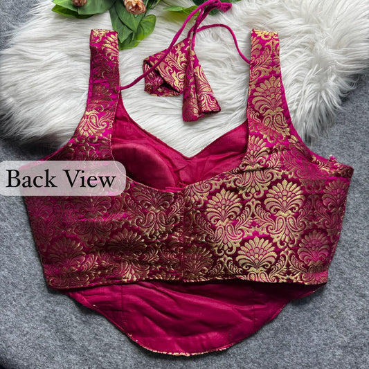 Brocade Silk Readymade Blouse – 50 AED