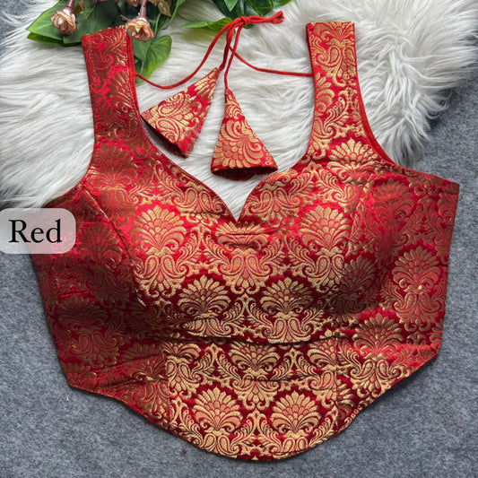 Brocade Silk Readymade Blouse – 50 AED