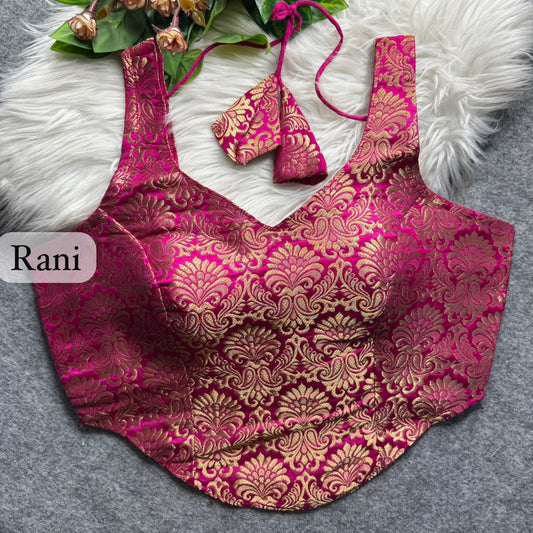 Brocade Silk Readymade Blouse – 50 AED