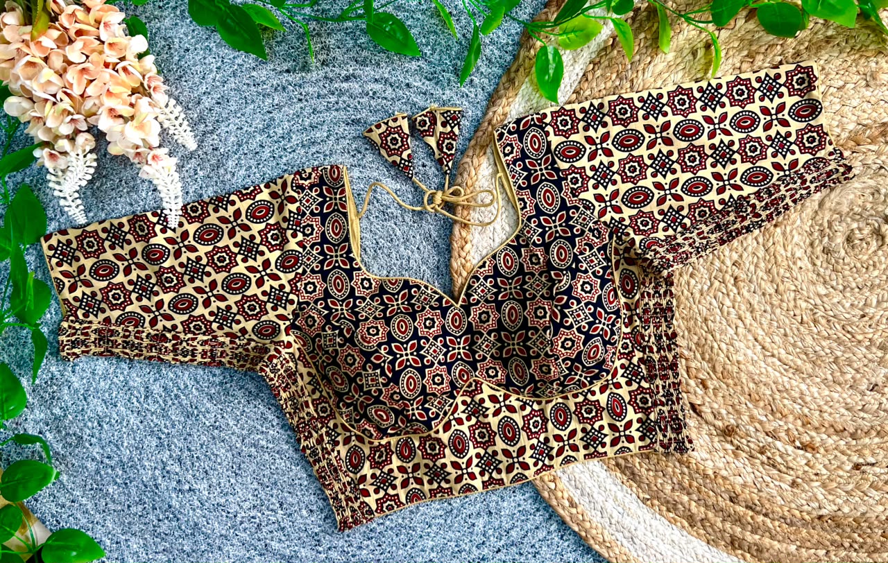Side Elastic Stretchable Readymade Blouse – 50 AED