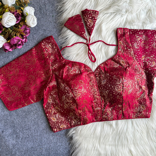 Brocade Readymade Blouse – 50 AED