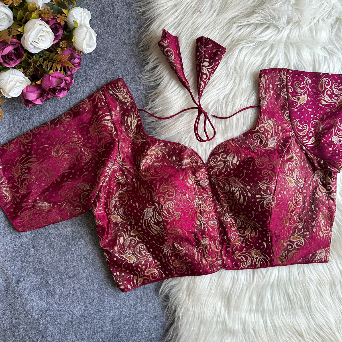 Brocade Readymade Blouse – 50 AED