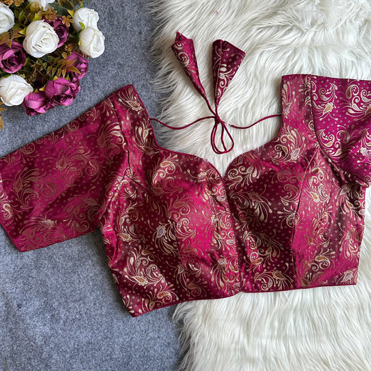 Brocade Readymade Blouse – 50 AED