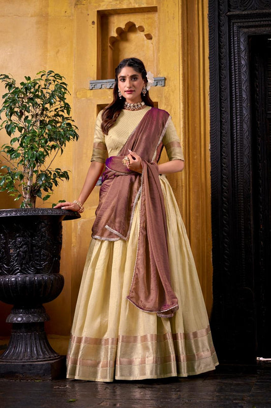 Fully Stitched Readymade Dhavani / Half Saree Collection – 129 AED