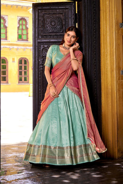 Fully Stitched Readymade Dhavani / Half Saree Collection – 129 AED