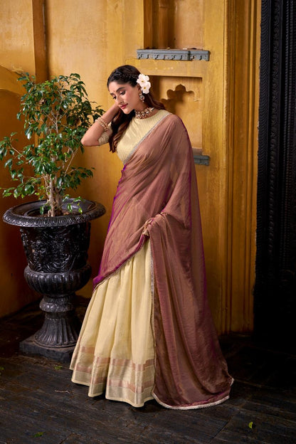 Fully Stitched Readymade Dhavani / Half Saree Collection – 129 AED
