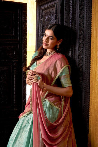 Fully Stitched Readymade Dhavani / Half Saree Collection – 129 AED