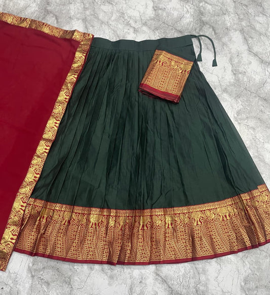 Cotton Silk Readymade Dhavani / Half Saree Collection – 99 AED