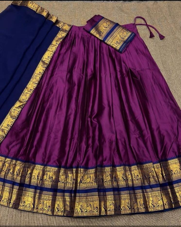 Cotton Silk Readymade Dhavani / Half Saree Collection – 99 AED