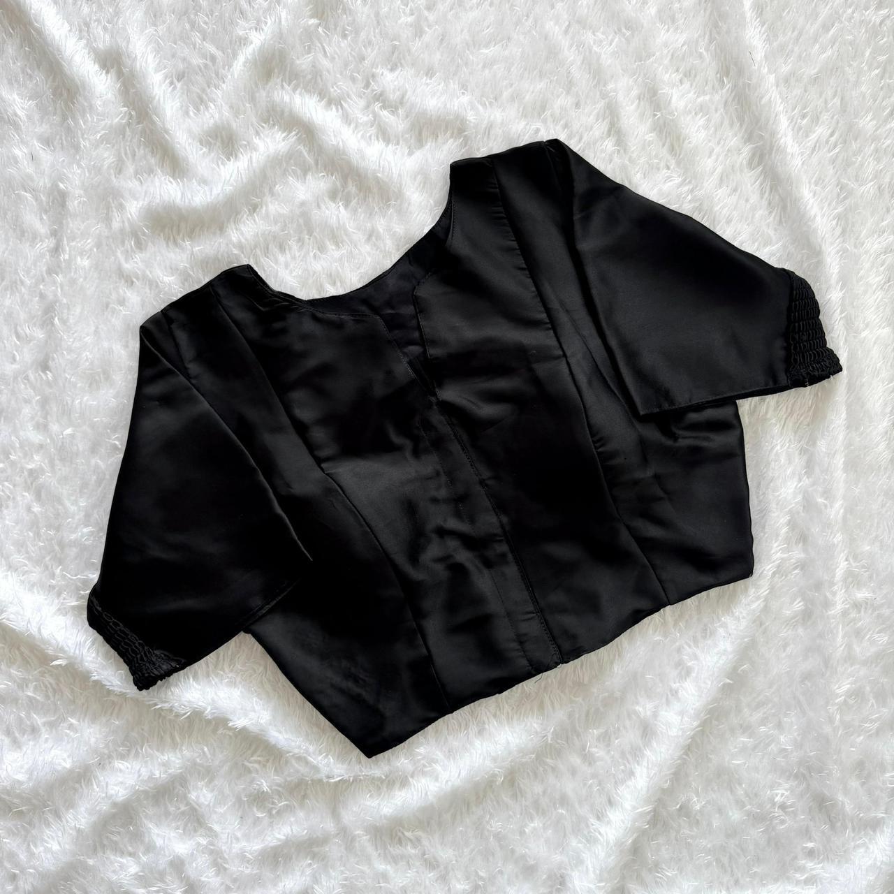 Plain Stretchable Readymade Blouse – Plus Size