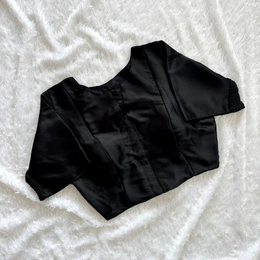 Plain Stretchable Readymade Blouse – Plus Size