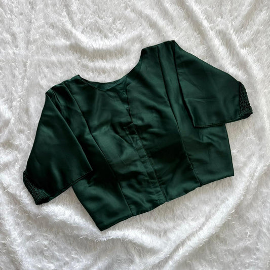Plain Stretchable Readymade Blouse – Plus Size