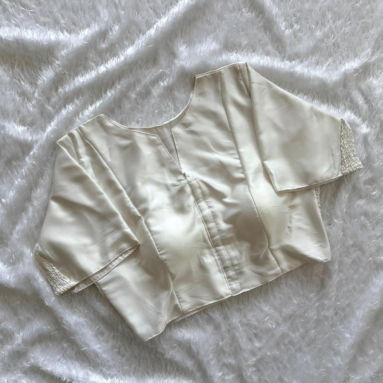 Plain Stretchable Readymade Blouse – Plus Size