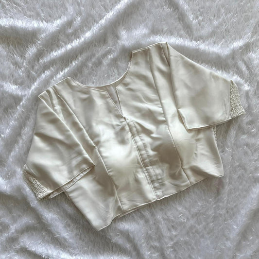 Plain Stretchable Readymade Blouse – Plus Size