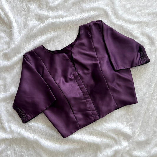 Plain Stretchable Readymade Blouse – Plus Size