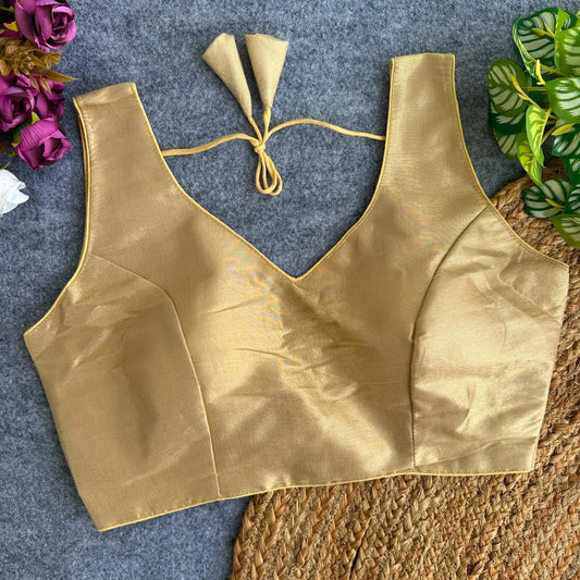 Soft South Tissue Silk Readymade Blouse – 39 AED